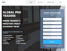 Tablet Screenshot of globalprotraders.com